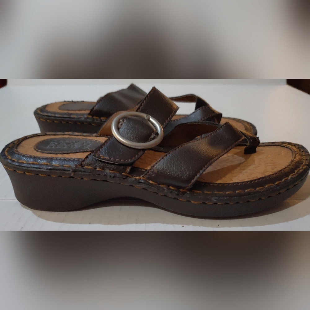 Canyon River Blues Mens Brown Leather Sandals Size 7.5M 11894 Glen‎